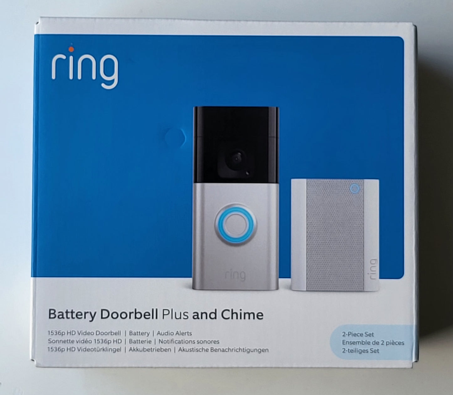 Ring Video Wireless Doorbell Plus 1536p+ With Chime