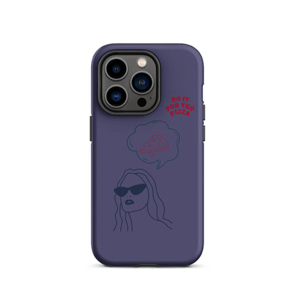 Tough Case for iPhone® Do It For The Pizza - Purple