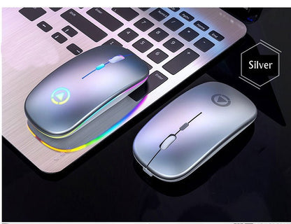 2.4GHz RGB Wireless USB Rechargeable PC Laptop Mouse