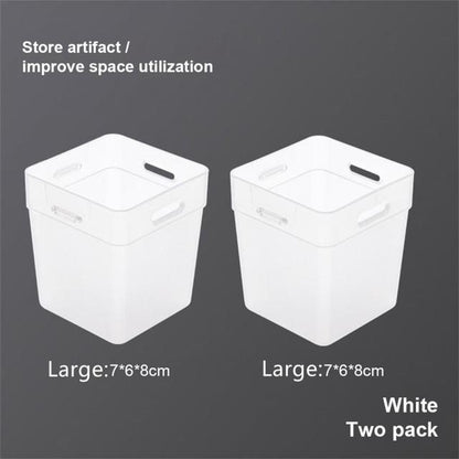 2Pcs Refrigerator Organizer Storage Bins