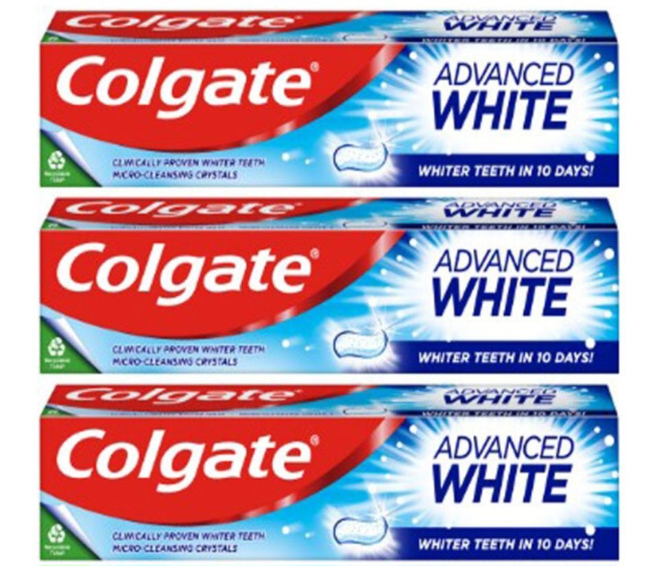 3️⃣ x 125ml Jumbo Colgate Advanced White ⚪ (New & Sealed) - Icespheric ...