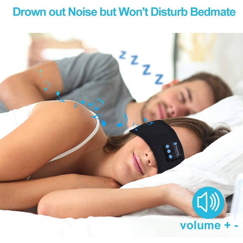 Bluetooth Headphones Soft Elastic Eye Mask - Sleep Comfortably