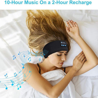 Bluetooth Headphones Soft Elastic Eye Mask - Sleep Comfortably