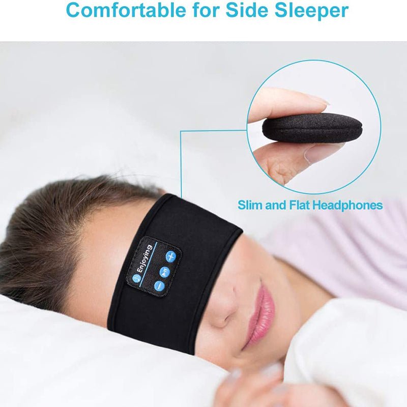 Bluetooth Headphones Soft Elastic Eye Mask - Sleep Comfortably