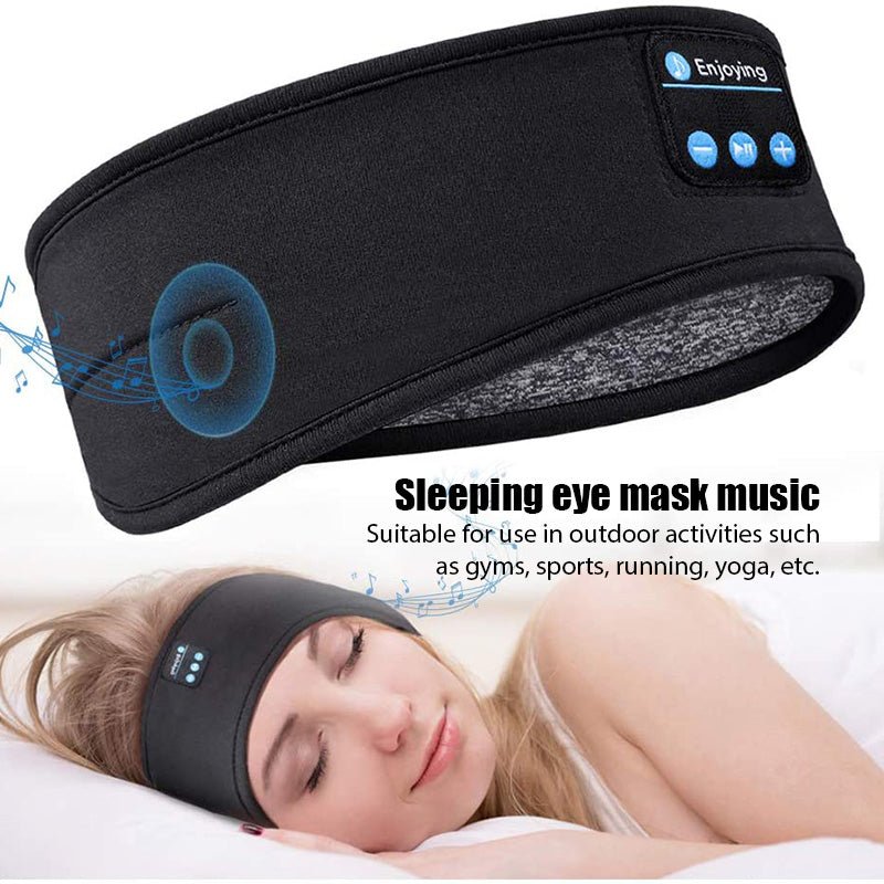 Bluetooth Headphones Soft Elastic Eye Mask - Sleep Comfortably