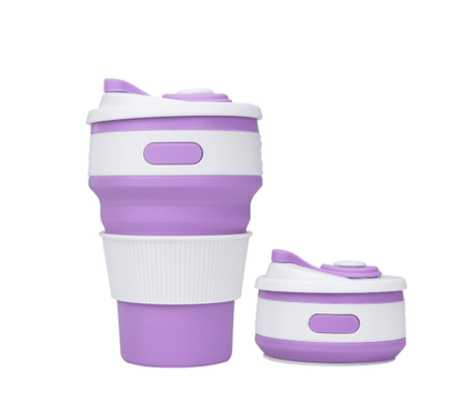Collapsible Silicone Cup BPA Free, Leak-proof Compact Mug