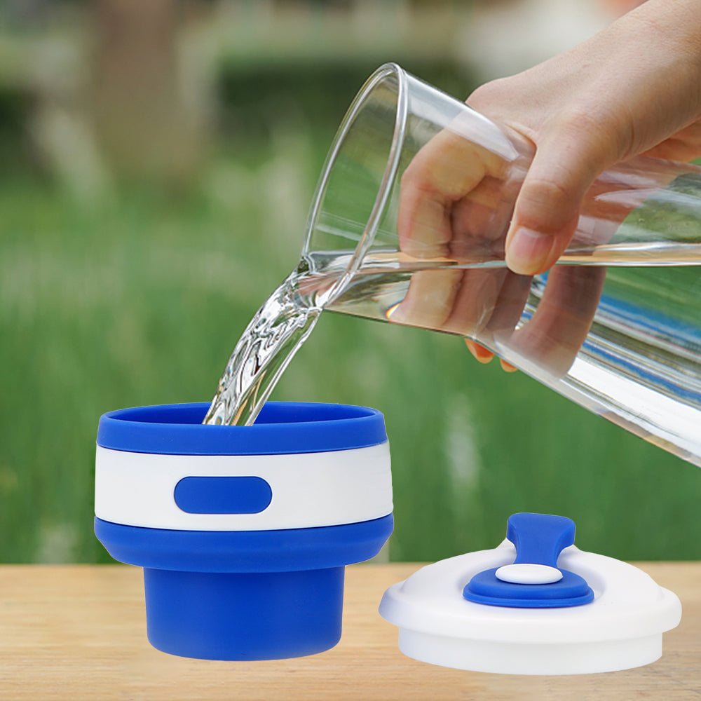 Collapsible Silicone Cup BPA Free, Leak-proof Compact Mug