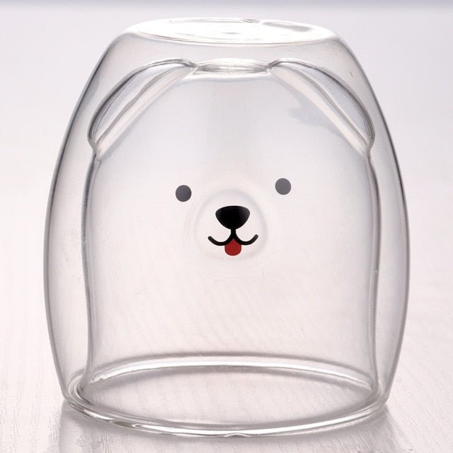 Double-layer Glass Mug 3D Cup