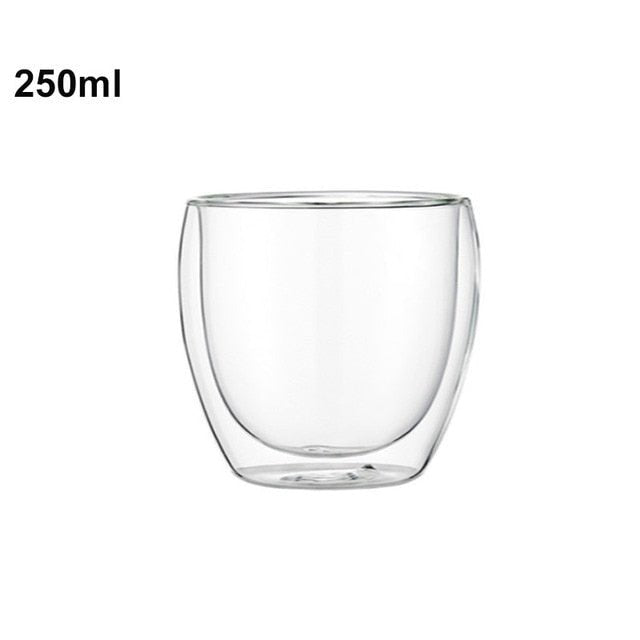 Double-layer Glass Mug 3D Cup