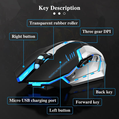 Dual-mode Bluetooth Battery Wireless Gaming Mouse