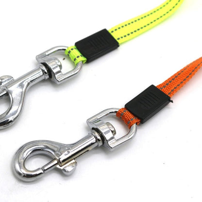 Dual Retractable Dog Leash with waste bag and LED flash