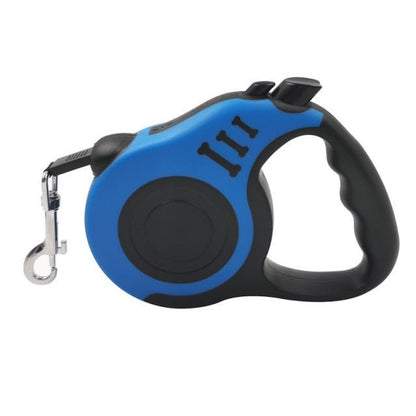 Dual Retractable Dog Leash with waste bag and LED flash