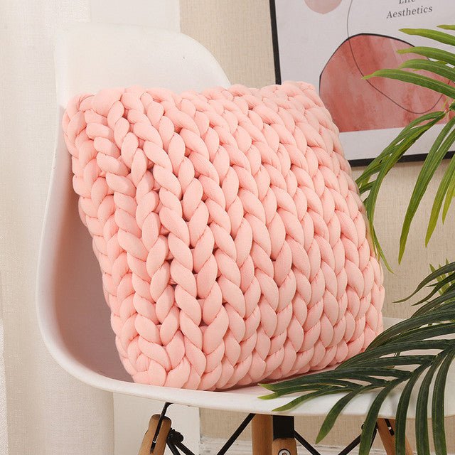 Handmade Square Modern Wool Pillow