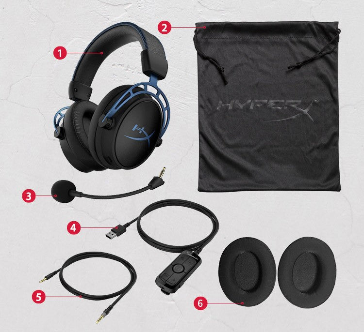 HyperX Alpha S 7.1 Surround Sound Gaming Headset W/ Microphone