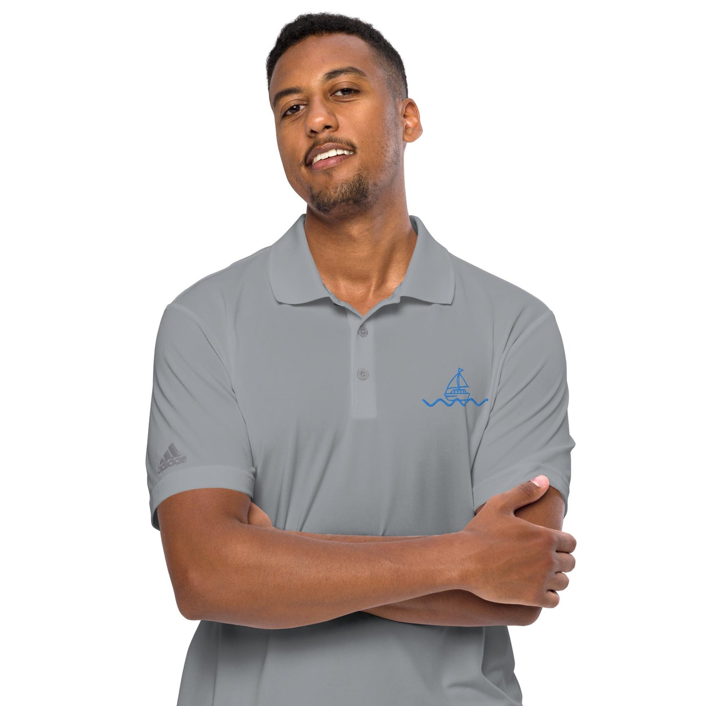 Icespheric Adidas Recycled Polyester Polo Shirt with UPF Protection