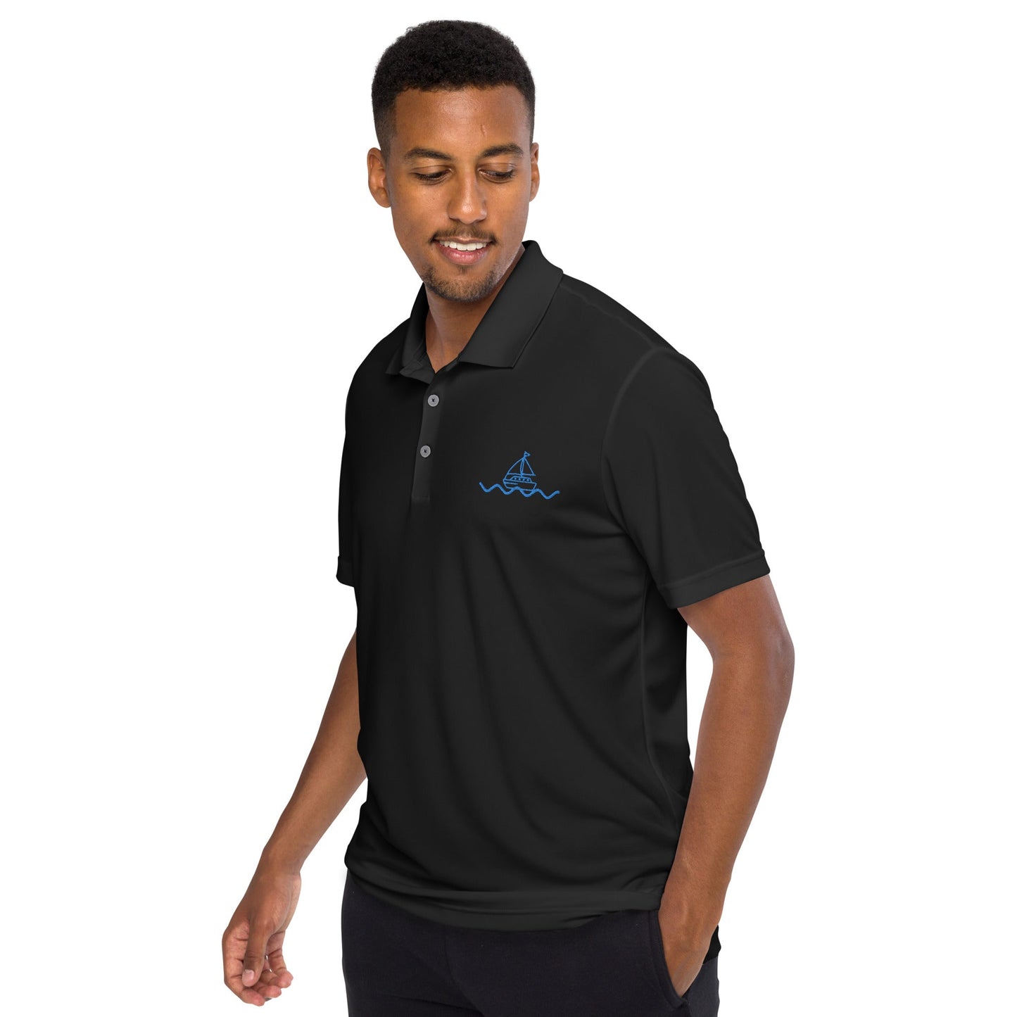 Icespheric Adidas Recycled Polyester Polo Shirt with UPF Protection