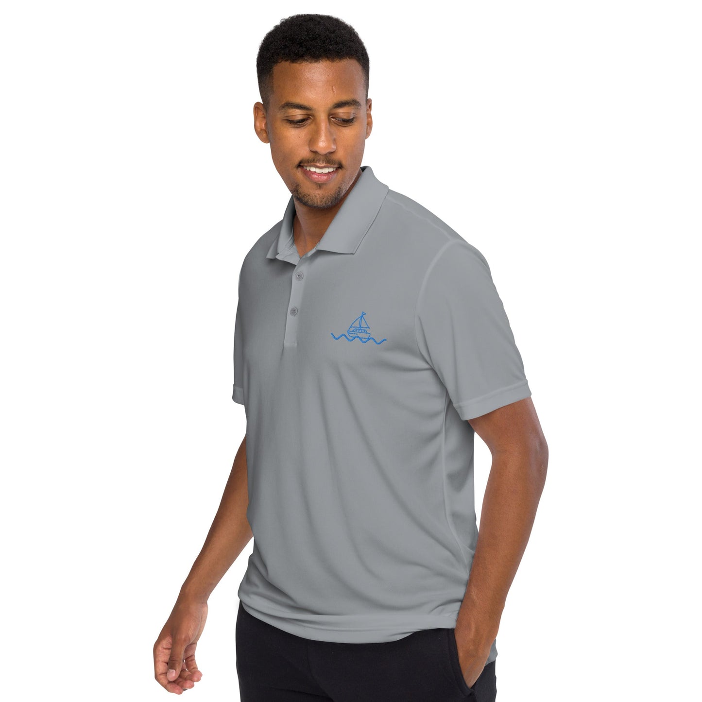 Icespheric Adidas Recycled Polyester Polo Shirt with UPF Protection