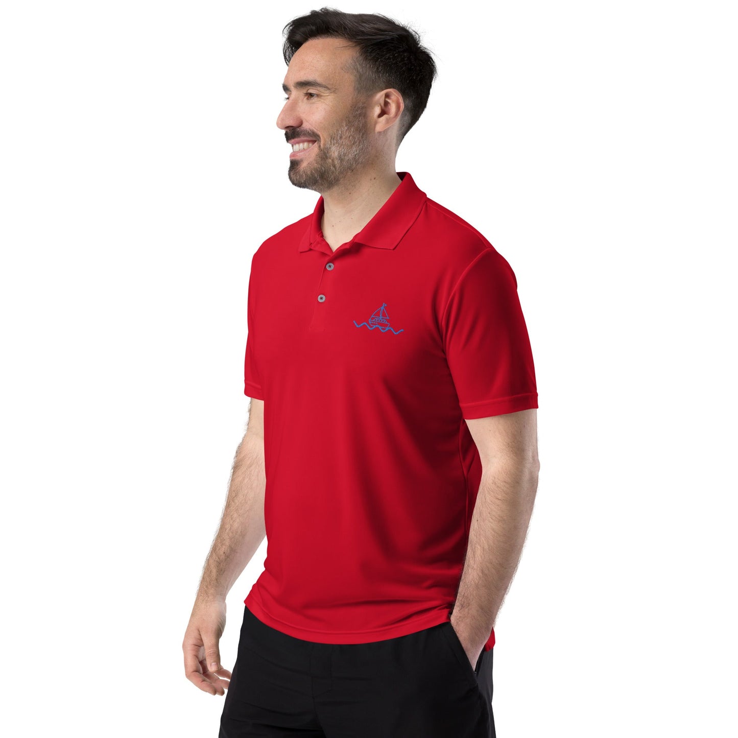 Icespheric Adidas Recycled Polyester Polo Shirt with UPF Protection