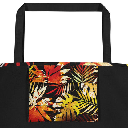 Icespheric Automn Fall All-Over Print Large Tote Bag with Pocket