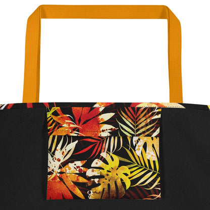 Icespheric Automn Fall All-Over Print Large Tote Bag with Pocket