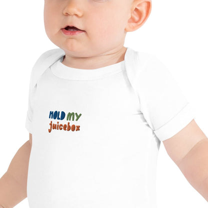 Icespheric Hold my juice Baby short sleeve one piece bodysuit