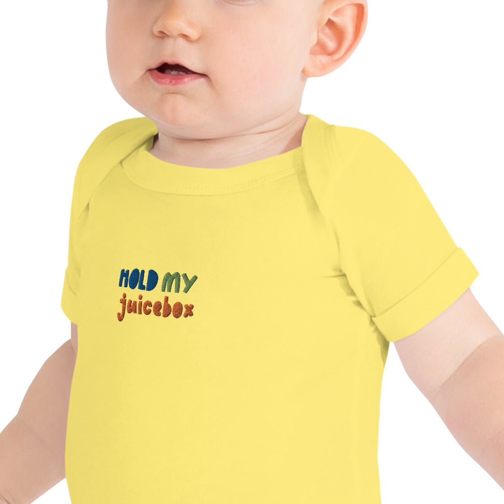 Icespheric Hold my juice Baby short sleeve one piece bodysuit