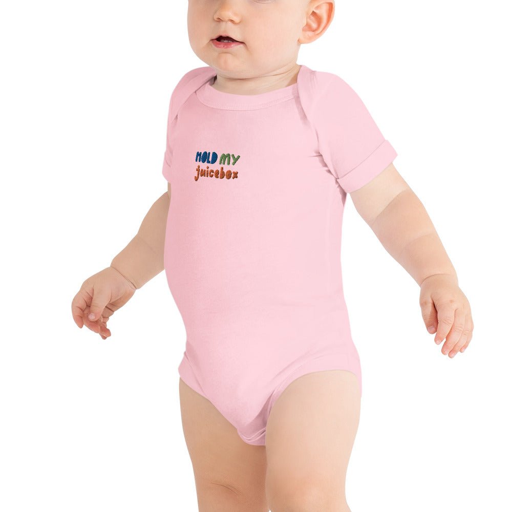 Icespheric Hold my juice Baby short sleeve one piece bodysuit