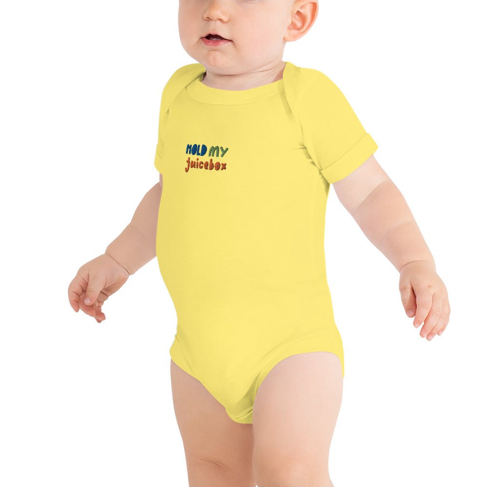 Icespheric Hold my juice Baby short sleeve one piece bodysuit