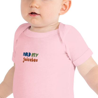 Icespheric Hold my juice Baby short sleeve one piece bodysuit