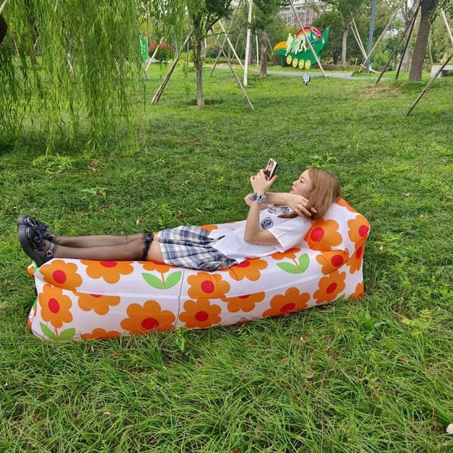 Inflatable Sofa Bed Portable Lounge Bed