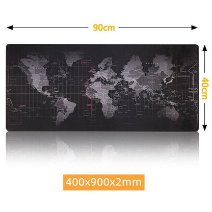 Large World Map Desk Gamer Mouse Pads