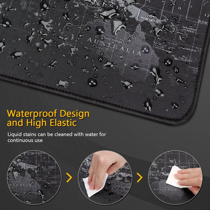 Large World Map Desk Gamer Mouse Pads