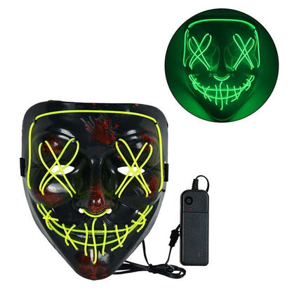 LED The Purge Neon Halloween Mask