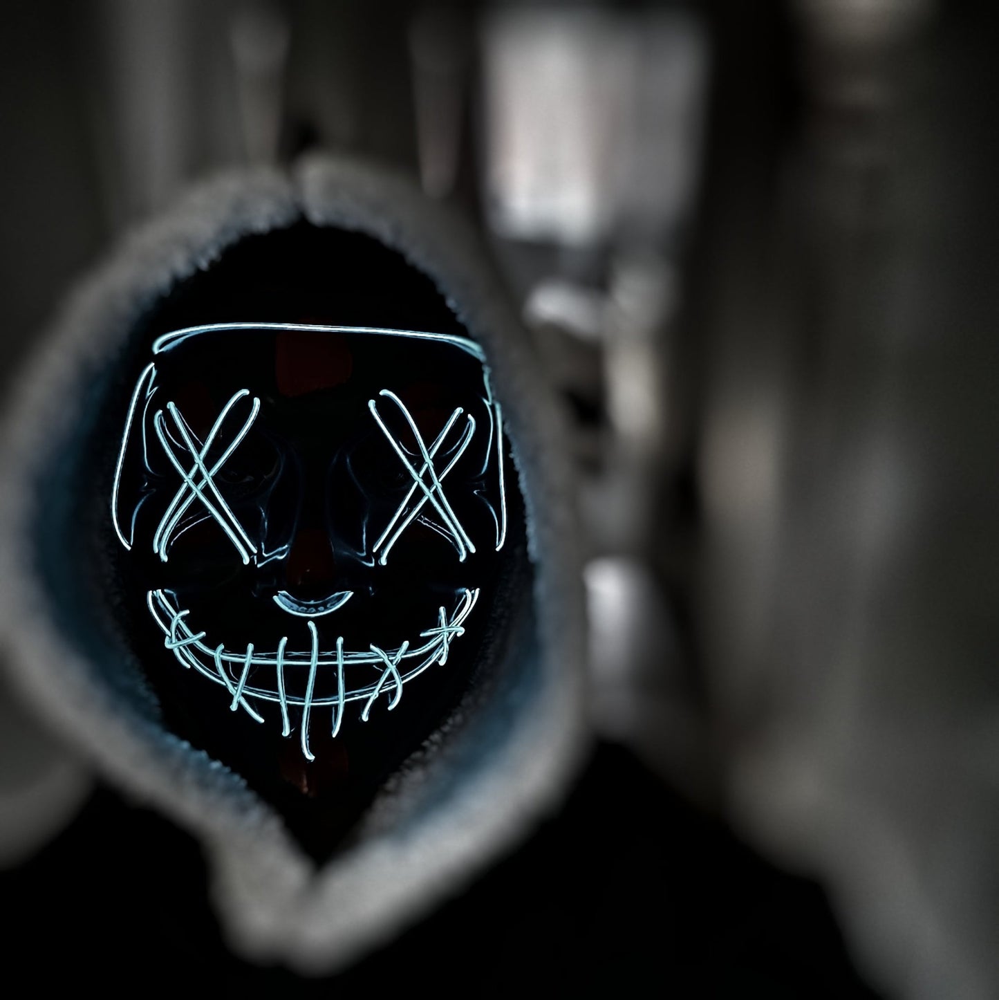 LED The Purge Neon Halloween Mask