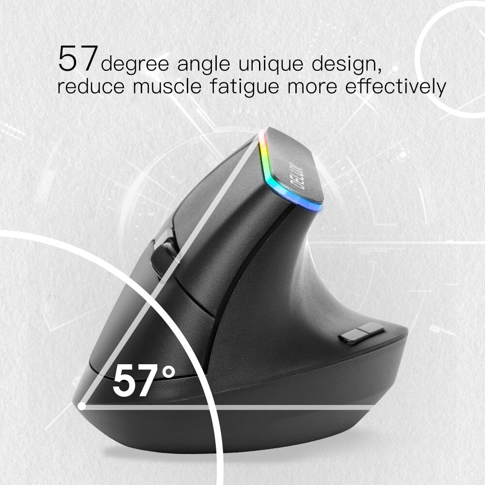 M618C Wireless Vertical Mouse Ergonomic 6D