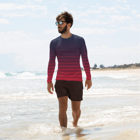 Men's Rash Guard Slim Fit Long Sleeve Top