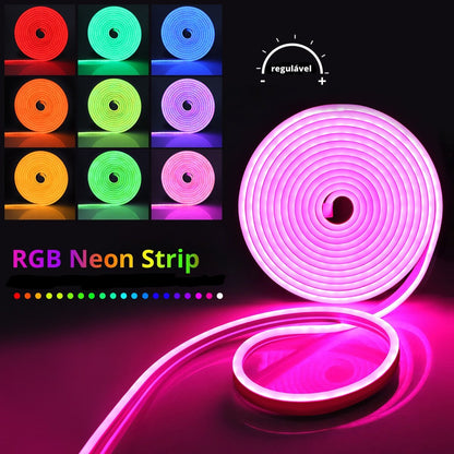 NeonGlow -  WiFi Bluetooth LED Neon Strip Lights