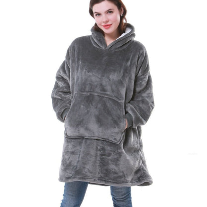 One size Hoodie Blanket with Sleeves