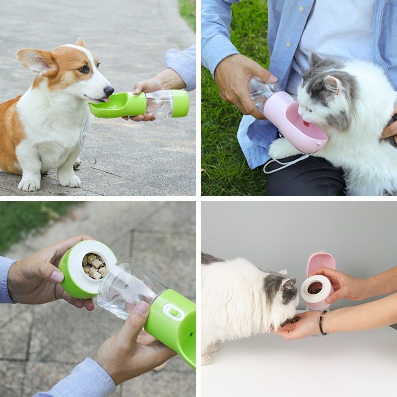Pet Dog Water Bottle Feeder multi function