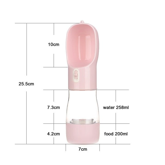 Pet Dog Water Bottle Feeder multi function