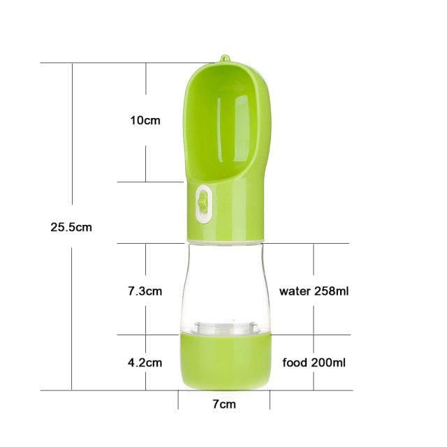 Pet Dog Water Bottle Feeder multi function