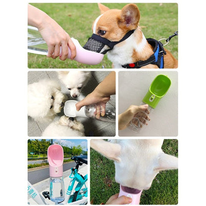 Pet Dog Water Bottle Feeder multi function