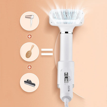 Portable 2-in-1 Dog Hair Dryer Brush