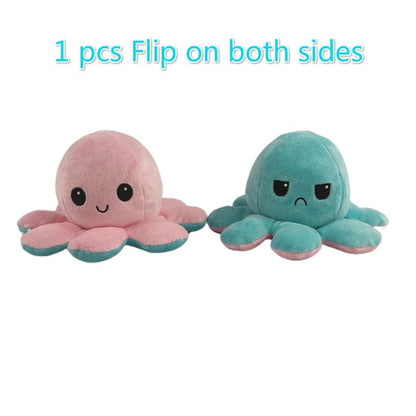 Reversible Flip Octopus Stuffed Plush Toy