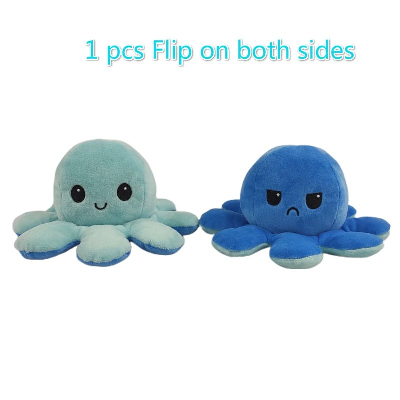 Reversible Flip Octopus Stuffed Plush Toy