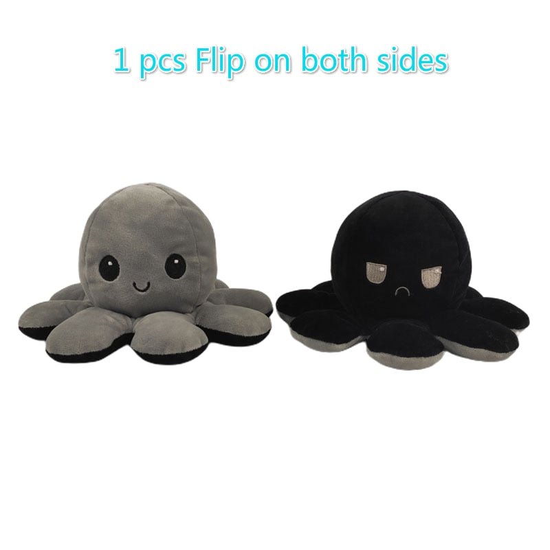 Reversible Flip Octopus Stuffed Plush Toy