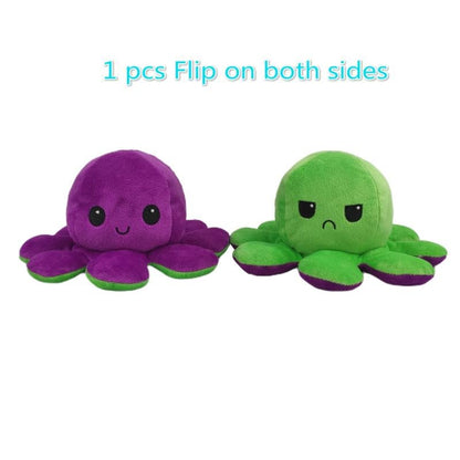 Reversible Flip Octopus Stuffed Plush Toy