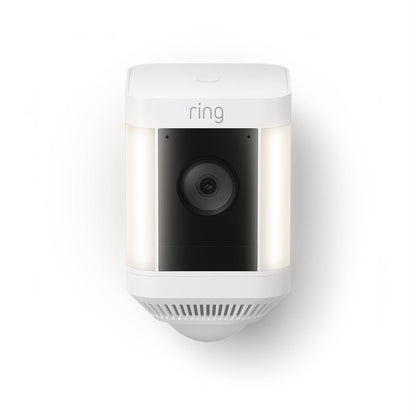 Ring Spotlight Cam Plus | Battery | Wireless | Outdoor Security Camera 1080p HD Video, Two-Way Talk, LED Spotlights, Siren - Icespheric