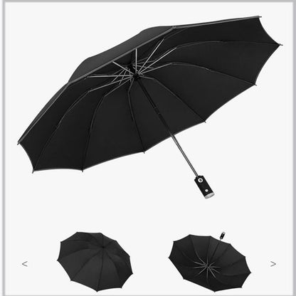 The Night Guardian: Automatic Reflective LED Reverse Umbrella