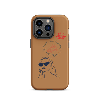 Tough Case for iPhone® Do It For The Pizza - Brown Nude